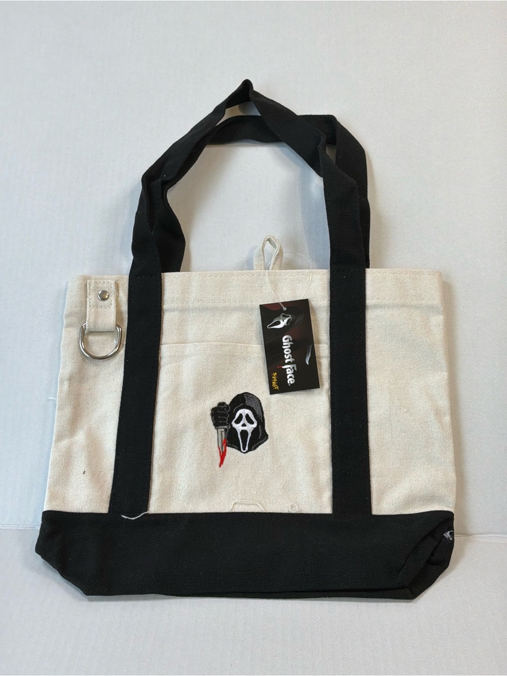 Scream Ghostface Spirit Halloween Trick or Treat mini canvas tote bag NWT 2026 🎃